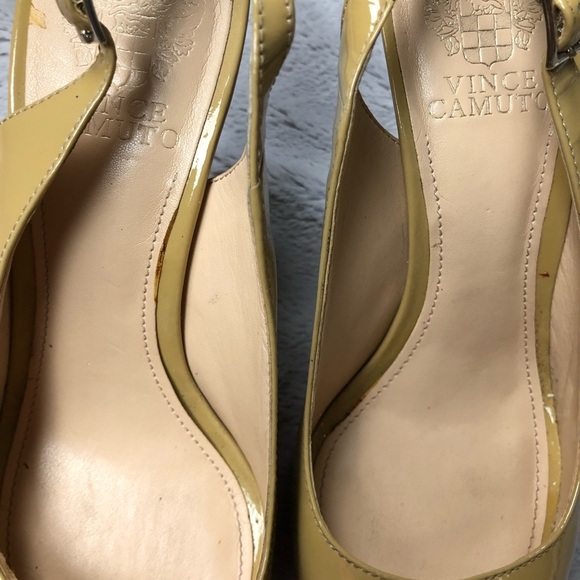 Vince Camuto Nude Patent Slingback Heels - Picture 10 of 10